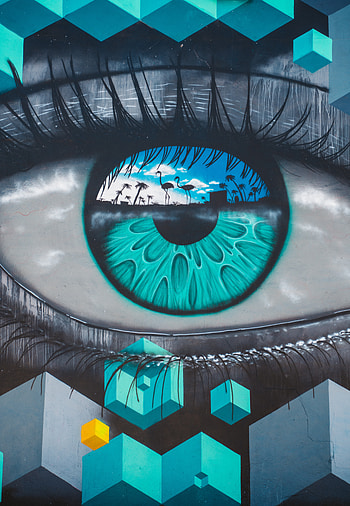 Art, Shape, Shapes, Graffiti, Eye, Street Art, Pupil HD phone wallpaper