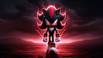 Shadow Rising, sonic-the-hedgehog-3, movies, keanu-reeves, shadow, ai, artwork, art, digital-art HD wallpaper