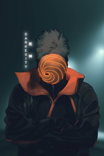 Sorrow - Obito Uchiha, naruto, narutoshippuden, sad, gfx, cyberpubk, anime, animexreality HD phone wallpaper
