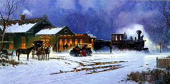 Home for the Holidays, winter, horse, snow, christmas, house, cart HD wallpaper