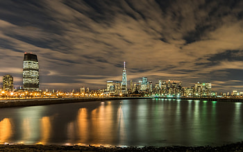 Manhattan View, architecture, skyscrapers, new york city, skylines, Manhattan, rivers HD wallpaper
