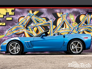 Blue Grand Sport Conv, blue, bowtie, chevy, gm HD wallpaper