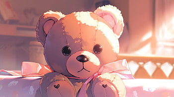 Teddy Bear Warm Glow - Stuffed Animal, teddy bear, man made, stuffed animal HD wallpaper