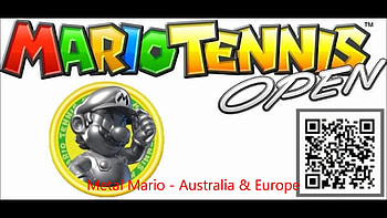 Mario Tennis Open 3ds QR CODE! Metal Mario - Australia & Europe HD wallpaper