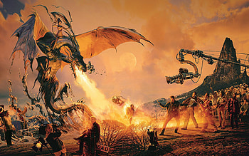 On the Set, flames, movie, dragon, set, rider, fire HD wallpaper