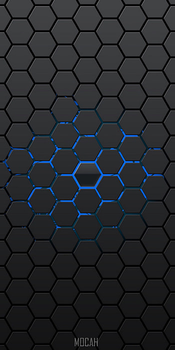Black, Metal, Symmetry, Blue, Design, Samsung Galaxy A6s , , Blue Samsung HD phone wallpaper