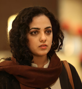 Nithya Menon, iris, lip HD phone wallpaper