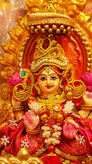 Laxmi Ganesh, Goddess Laxmi, Statue, god ganesh HD phone wallpaper