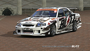 BLITZ DUNLOP ER34 SKYLINE (D1GP) '07, R34, SILVIA, TURISMO, 5, GT-R, DUNLOP, SKYLINE, , TURISMO 5, BNR34, PS3, D1GP, PlayStation 4, PS4, GRAN, TER34, 2007, RB26DETT, BLITZ, PlayStation 3 HD wallpaper