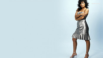 sarah, silver, pose, model, dress HD wallpaper