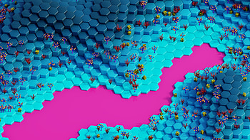 Polygon Lake Pink, polygon, abstract, artist, artwork, digital-art HD wallpaper