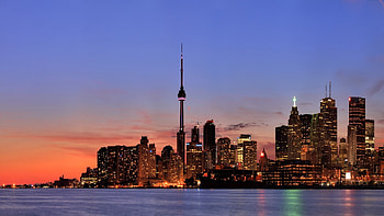 Toronto Skyline, Travels, , Background HD wallpaper