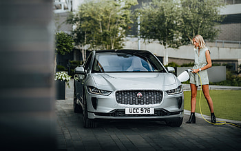 2022, Jaguar I-Pace, , front view, exterior, electric crossover, new silver I-Pace, electric cars, Jaguar HD wallpaper