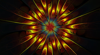 Abstract, Fractal, Glow, Diffusion, Dispersion HD wallpaper