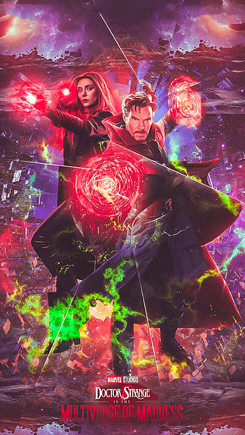 Doctor Strange, marvel, avengers, doctor strange in the multiverse of madness, multiverse, witch, wanda, mcu, multiverse of madness, ucm HD phone wallpaper
