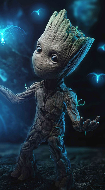 Groot Marvel Mobile, Baby Groot HD phone wallpaper