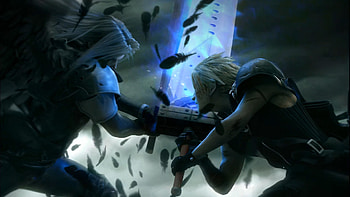 Final Fantasy - Cloud And Sephiroth HD wallpaper