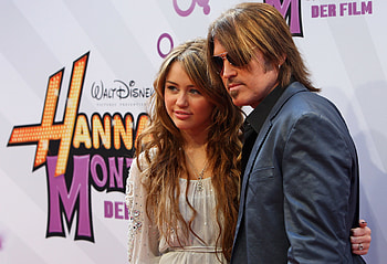 Miley Cyrus and Billy Ray, Hannah Montana HD wallpaper