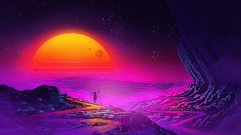 Synthian Life , synthwave, retrowave, artist, artwork, digital-art, artstation HD wallpaper