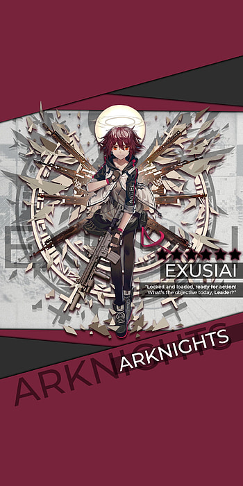 Exusiai Mobile, video game, Arknights HD phone wallpaper
