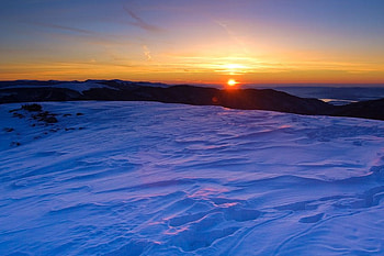 The Balkan, winter, graphy, snow, bulgaria, sky, sun, mountain HD wallpaper