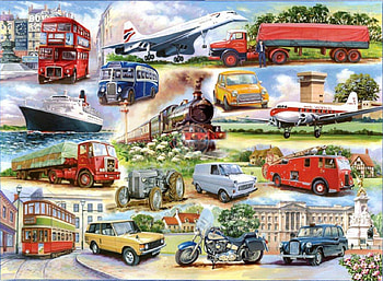 Tribute To British Transport, ship, british, cars, motorbikes, mini, planes, collage, tractors, taxi, flowers, transport, lorries, bus, vans, tram HD wallpaper