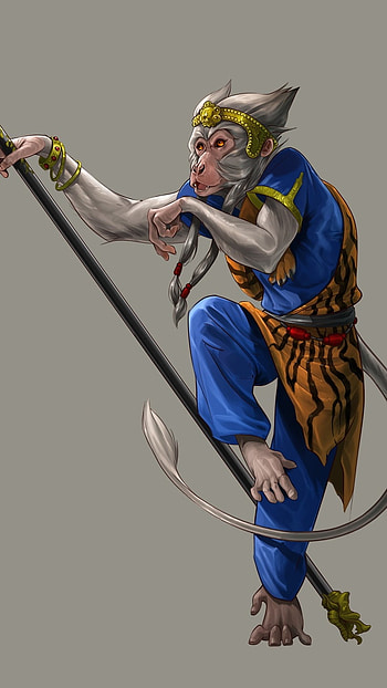 Monkey King, Blue Uniform HD phone wallpaper