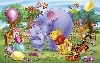 Winnie the Pooh Animation, Puzzle, Disney HD wallpaper