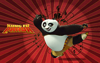 Po's Red Strike — Kung Fu Panda, Kung Fu, red, panda, Po (Kung Fu Panda), movie, Kung Fu Panda HD wallpaper