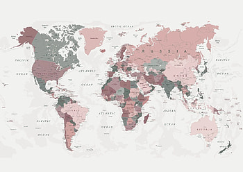 World Map in Pink and Green . Pink and green , Cute , Computer, World Map Laptop HD wallpaper