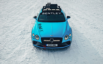 Bentley Continental GT Ice Race, , winter, 2021 cars, front view, superars, 2021 Bentley Continental GT, Bentley HD wallpaper