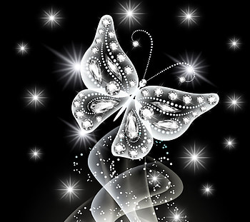 neon, butterfly, abstract, white, diamonds, jem, sparkle . HD wallpaper