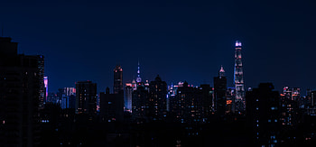 Cities, Night, Lights, Night City, Tower HD wallpaper