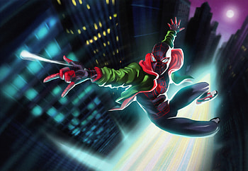 Spiderman Miles New, spiderman, superheroes, artwork, digital-art, art, artstation HD wallpaper
