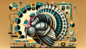Abstract Artistic Turkey for, turkey (bird), illustration, geometry, Digital Art HD wallpaper