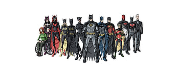 Batgirl, Damian Wayne, Comics, Batman, Alfred Pennyworth, Barbara Gordon, Bruce Wayne, Cassandra Cain, Catwoman, Dc Comics, Dick Grayson, Huntress (Dc Comics), Jason Todd, Kate Kane, Red Hood, Red Robin, Robin (Dc Comics), Selina Kyle, Stephanie Brown, Terry Mcginnis, Tim Drake HD wallpaper