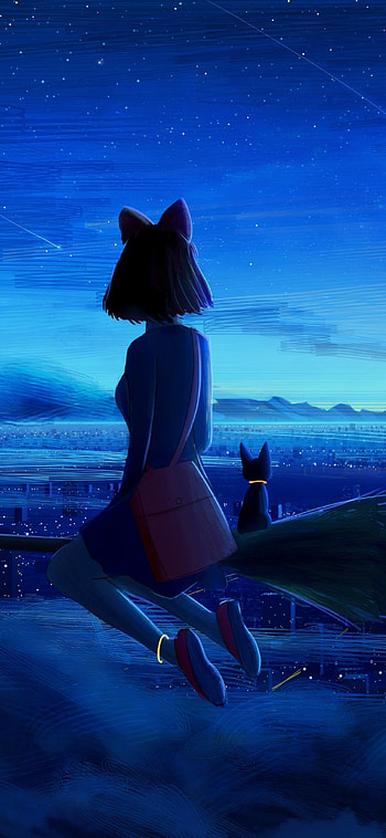 Kiki's Delivery Service, , Creative digital art, Mobile backgrounds HD phone wallpaper