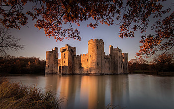 Sunset, English landmarks, Summer, United Kingdom HD wallpaper