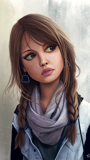 Cute Cartoon Girl, Adorable Beautiful HD phone wallpaper