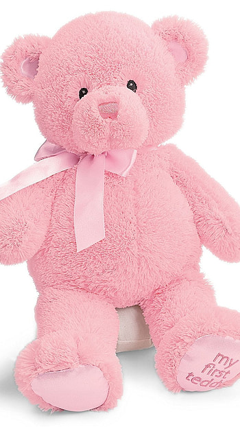 Pink Teddy Bear, Light Pink Teddy HD phone wallpaper