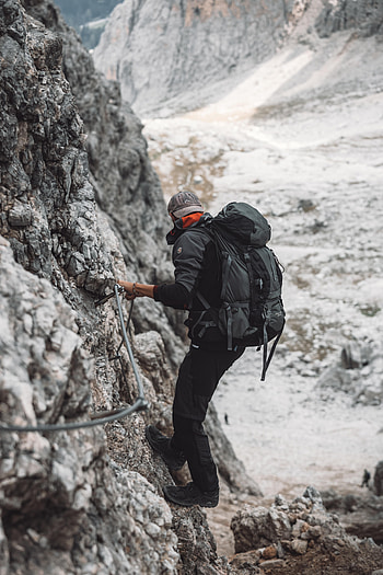Rocks, Miscellanea, Miscellaneous, Human, Person, Equipment, Outfit, Rock Climber, Alpinist HD phone wallpaper