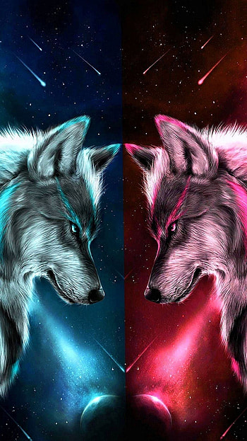 Cool Background Of A Wolf, Fire Werewolf HD phone wallpaper