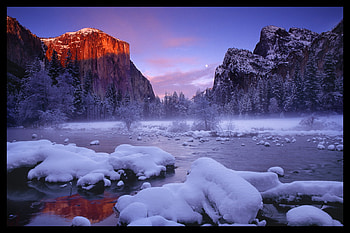 Beautiful winter, winter, river, snow, sky, forest HD wallpaper