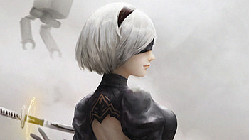 2b Nier Automat Art, nier-automata, games, artist, artwork, digital-art, artstation HD wallpaper