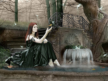 In perfect Harmony, fairies, water, harmony, woman HD wallpaper