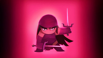 Chibi Elektra Artwork, elektra, fictional-character, superheroes, artwork, artstation HD wallpaper