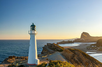 New Zealand, , Lighthouse, Building, Coast, Horizon HD wallpaper