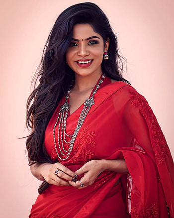 Divya Bharati, sari, Telugu actress, lip HD phone wallpaper