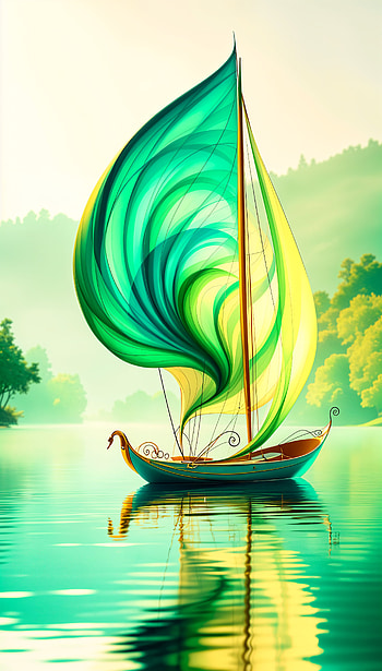 Sailboat Serenity: A Tranquil , sailboat, water, nature, colorful HD phone wallpaper