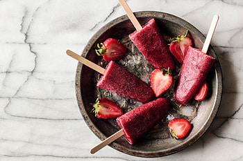Food, Strawberry, Ice, Ice Cream, Berries HD wallpaper